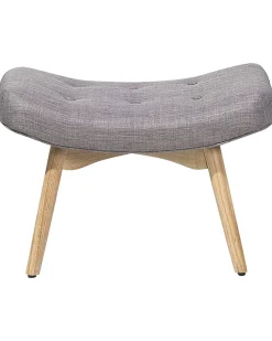 Nojatuolit<Beliani Nojatuoli Ja Rahi Harmaanruskea Vejle