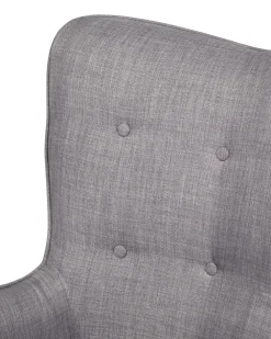 Nojatuolit<Beliani Nojatuoli Ja Rahi Harmaanruskea Vejle