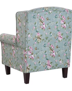 Fashion Beliani Nojatuoli Ja Rahi Kukkakuvioinen Vihrea Hamar