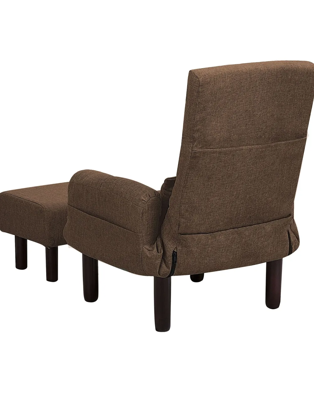 Nojatuolit<Beliani Nojatuoli Ja Rahi Ruskea Oland