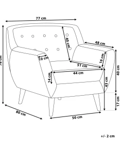 Cheap Beliani Nojatuoli Kangas Beige Motala