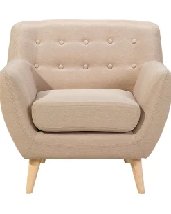 Cheap Beliani Nojatuoli Kangas Beige Motala