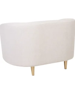 Nojatuolit<Beliani Nojatuoli Kangas Beige/Kulta Loen