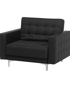 Shop Beliani Nojatuoli Kangas Grafiitinharmaa Aberdeen