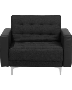 Shop Beliani Nojatuoli Kangas Grafiitinharmaa Aberdeen