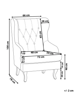 Online Beliani Nojatuoli Kangas Harmaa Alta