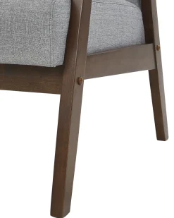 Store Beliani Nojatuoli Kangas Harmaa Asnes