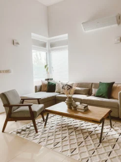 Store Beliani Nojatuoli Kangas Harmaa Asnes