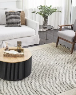 Store Beliani Nojatuoli Kangas Harmaa Asnes