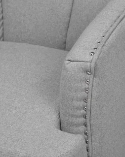 Nojatuolit<Beliani Nojatuoli Kangas Harmaa Elverum