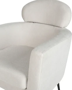 Shop Beliani Nojatuoli Kangas Kermanvalkoinen Soby