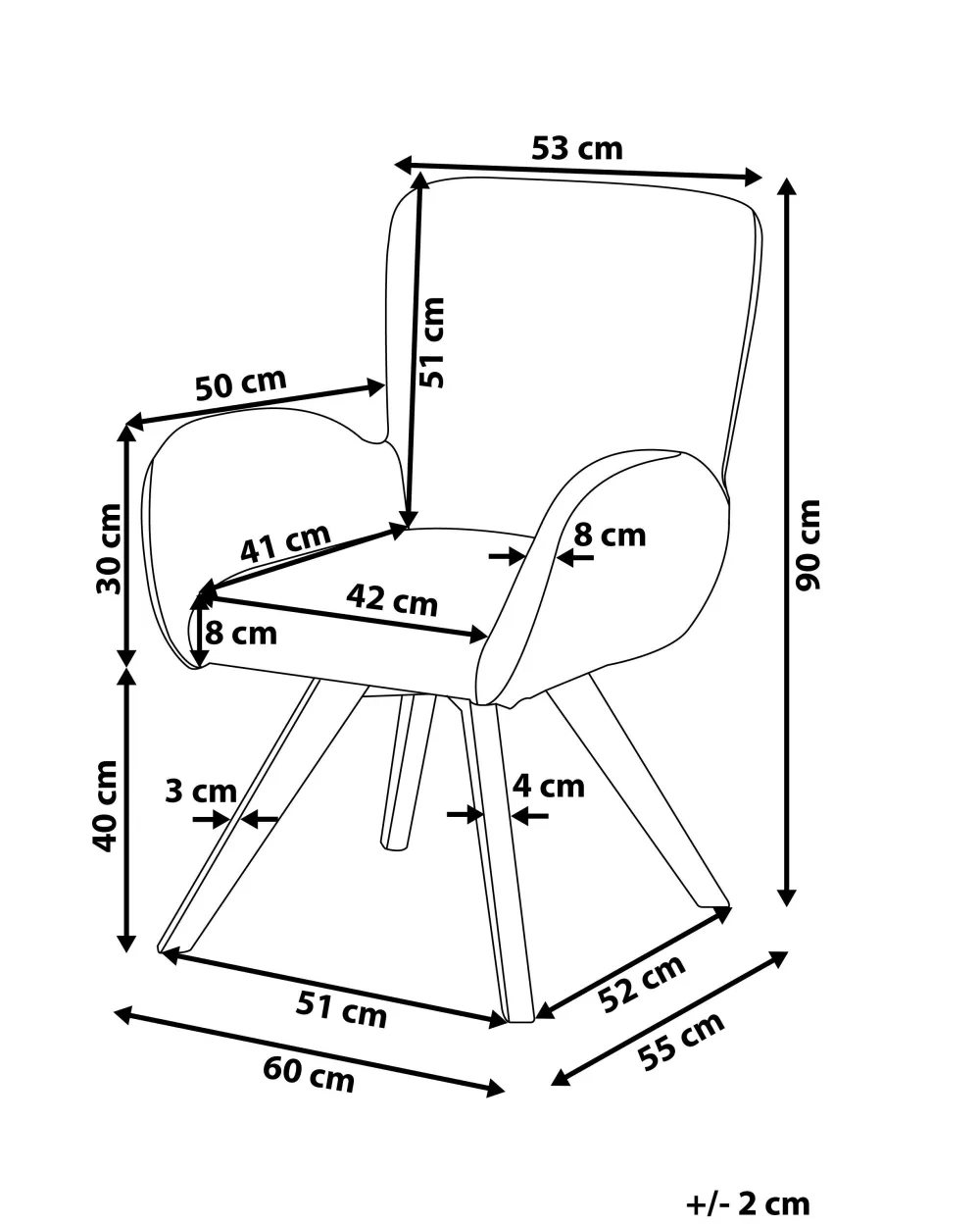 Nojatuolit<Beliani Nojatuoli Kangas Monivarinen Bjarn