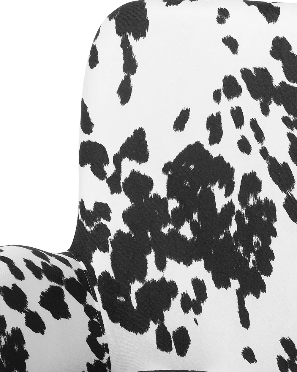 Nojatuolit<Beliani Nojatuoli Kangas Musta/Valkoinen Bjarn