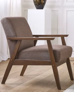 Store Beliani Nojatuoli Kangas Ruskea Asnes