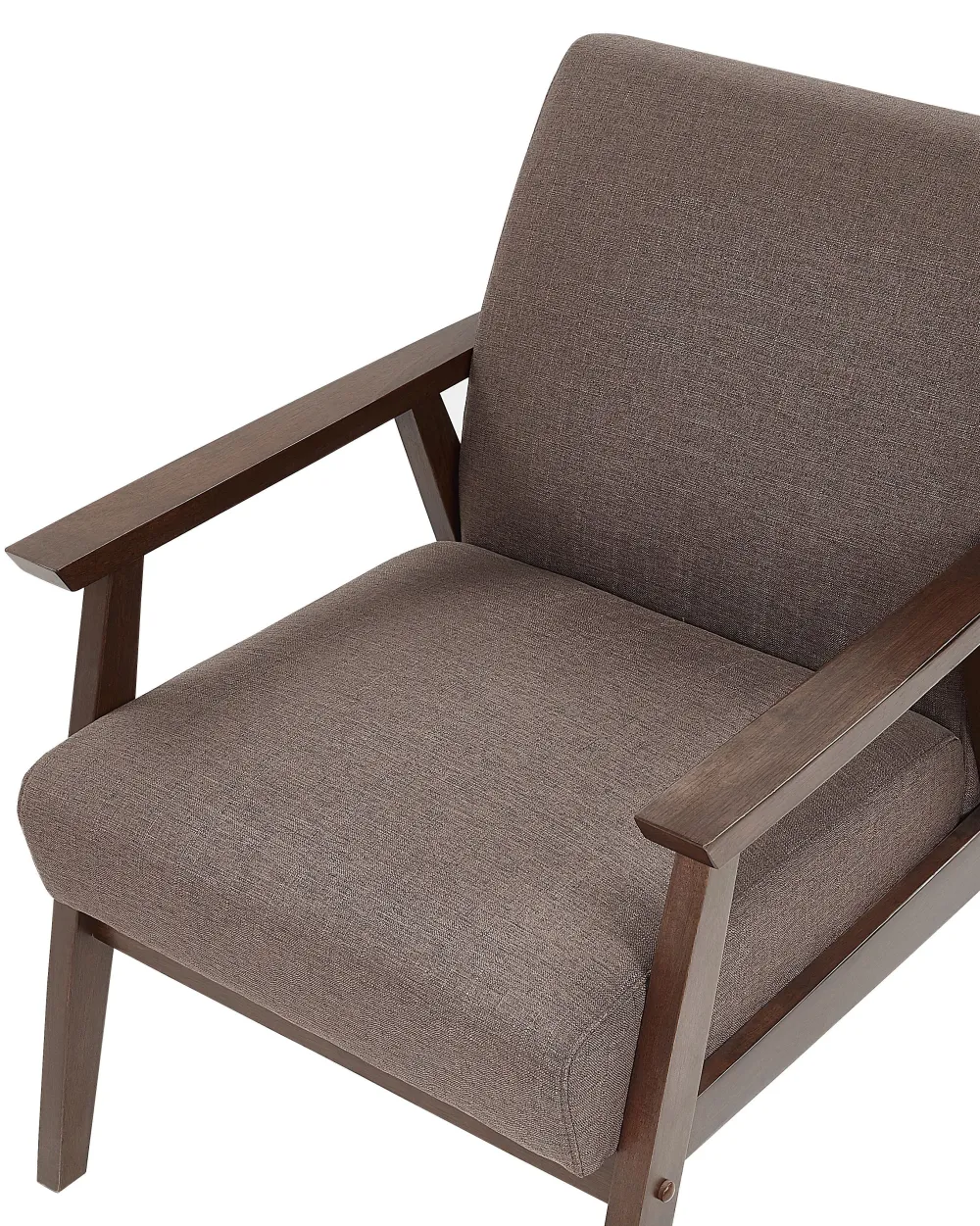 Store Beliani Nojatuoli Kangas Ruskea Asnes