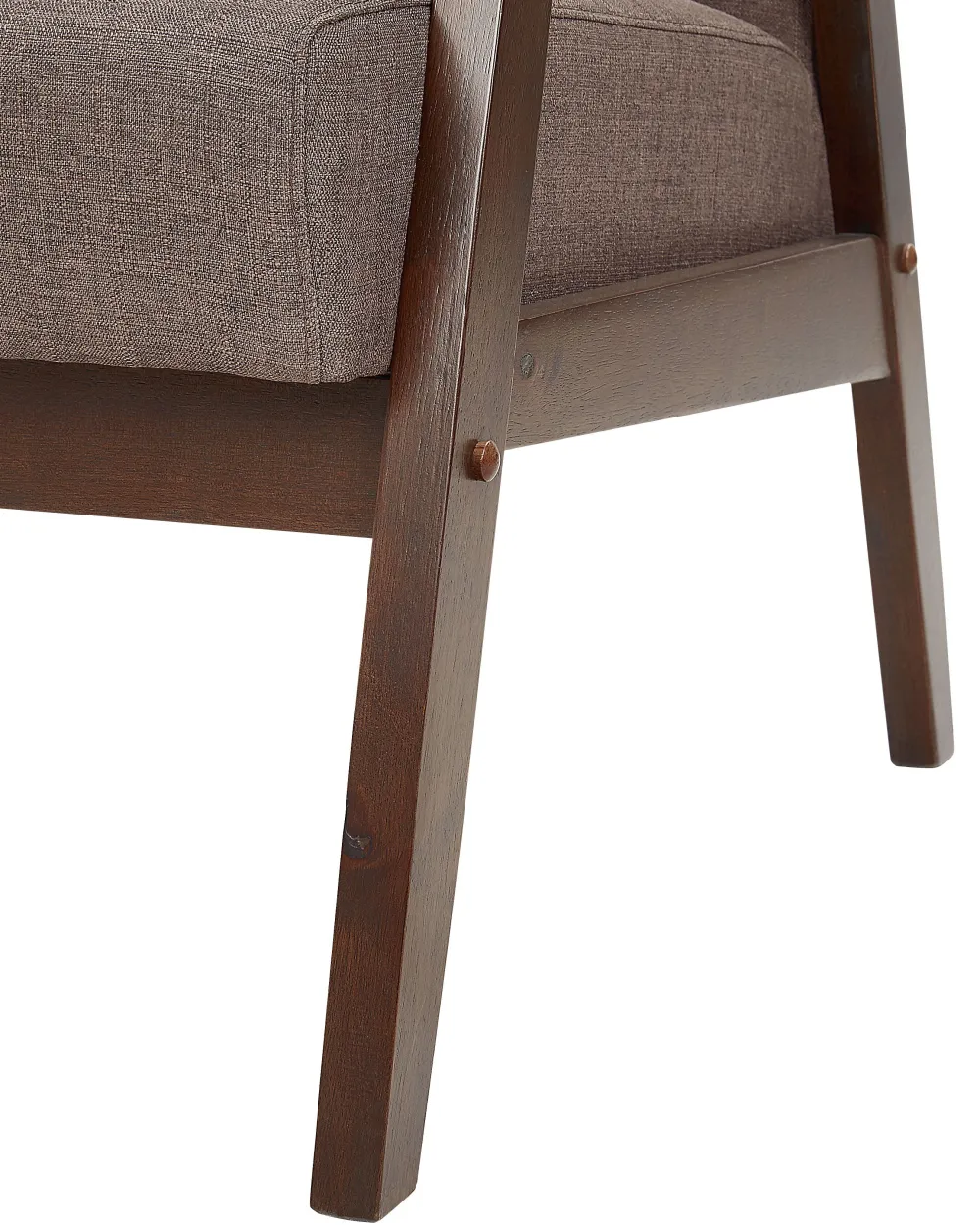 Store Beliani Nojatuoli Kangas Ruskea Asnes