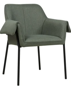 Nojatuolit<Beliani Nojatuoli Kangas Tummanvihrea Arla