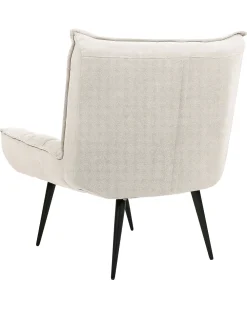 Cheap Beliani Nojatuoli Kangas Vaalea Beige Alvesta