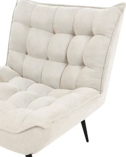 Cheap Beliani Nojatuoli Kangas Vaalea Beige Alvesta