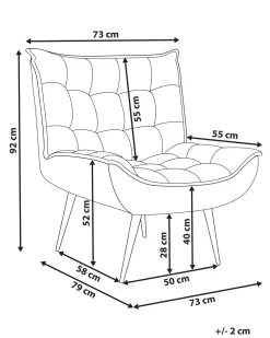 Cheap Beliani Nojatuoli Kangas Vaalea Beige Alvesta