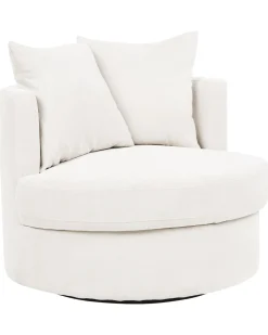 Nojatuolit<Beliani Nojatuoli Kangas Vaalea Beige Dalby