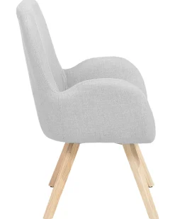 Flash Sale Beliani Nojatuoli Kangas Vaaleanharmaa Bjarn