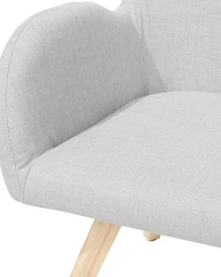 Flash Sale Beliani Nojatuoli Kangas Vaaleanharmaa Bjarn