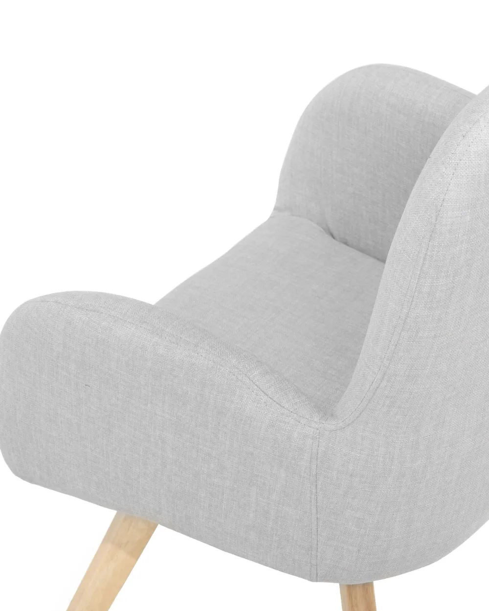 Flash Sale Beliani Nojatuoli Kangas Vaaleanharmaa Bjarn