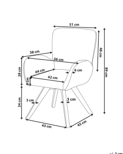 Flash Sale Beliani Nojatuoli Kangas Vaaleanharmaa Bjarn