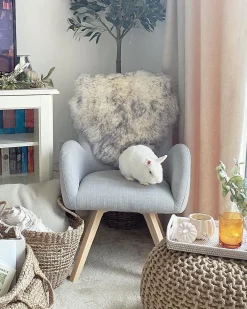 Flash Sale Beliani Nojatuoli Kangas Vaaleanharmaa Bjarn