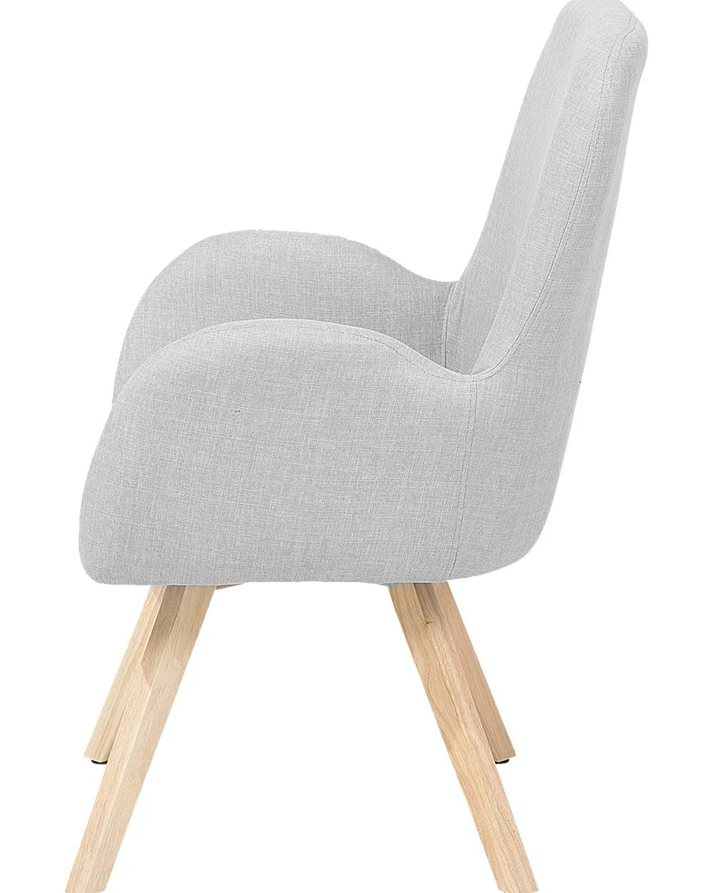 Flash Sale Beliani Nojatuoli Kangas Vaaleanharmaa Bjarn