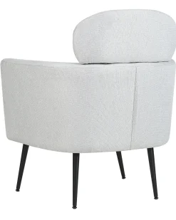 Nojatuolit<Beliani Nojatuoli Kangas Vaaleanharmaa Soby