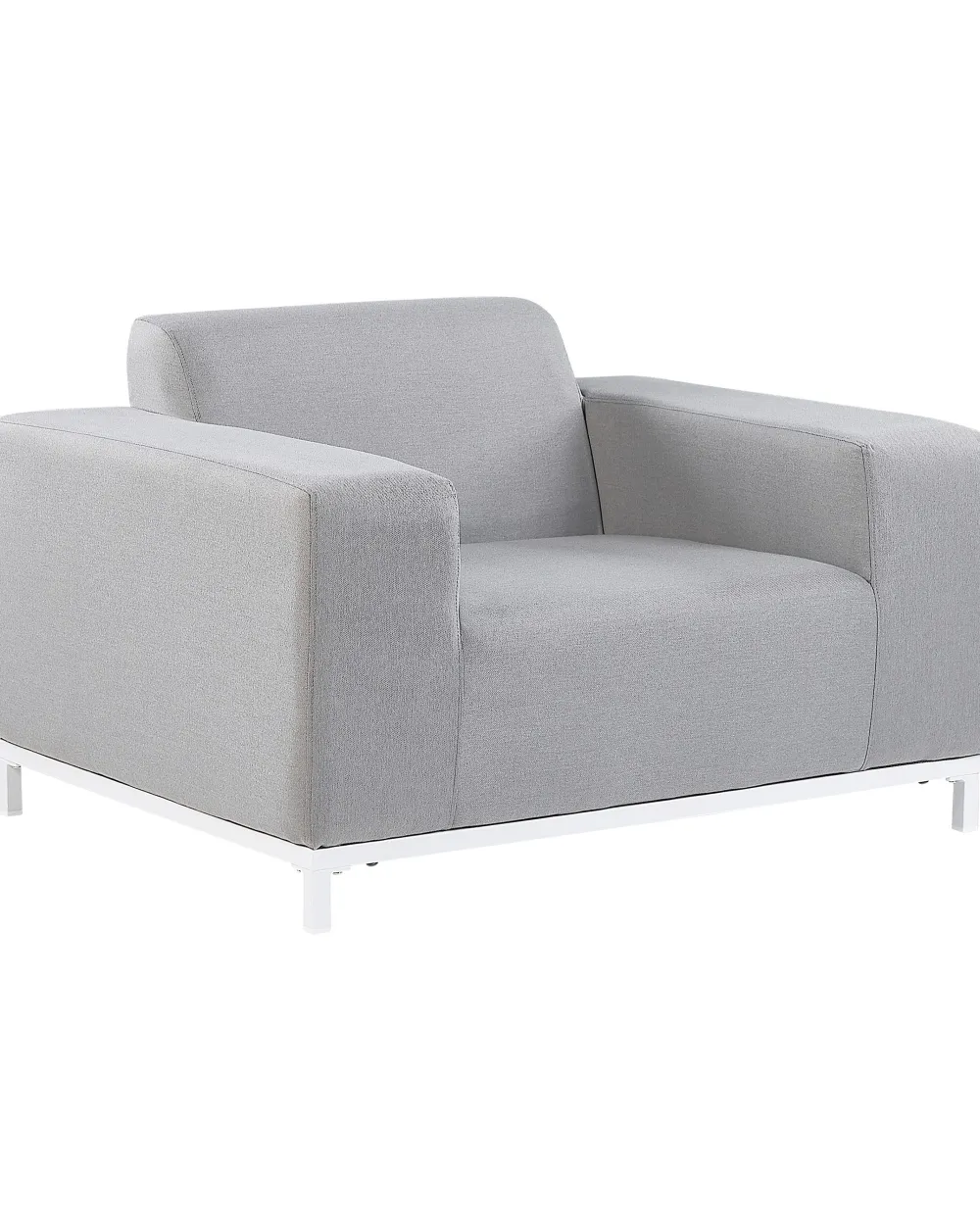 Clearance Beliani Nojatuoli Kangas Vaaleanharmaa/Valkoinen 2 Kpl Rovigo