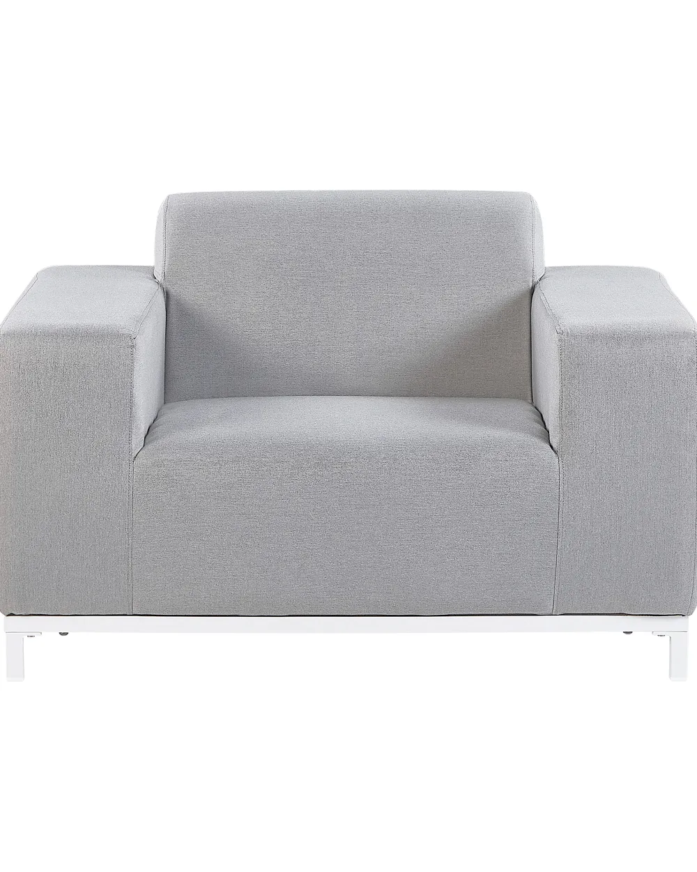 Clearance Beliani Nojatuoli Kangas Vaaleanharmaa/Valkoinen 2 Kpl Rovigo