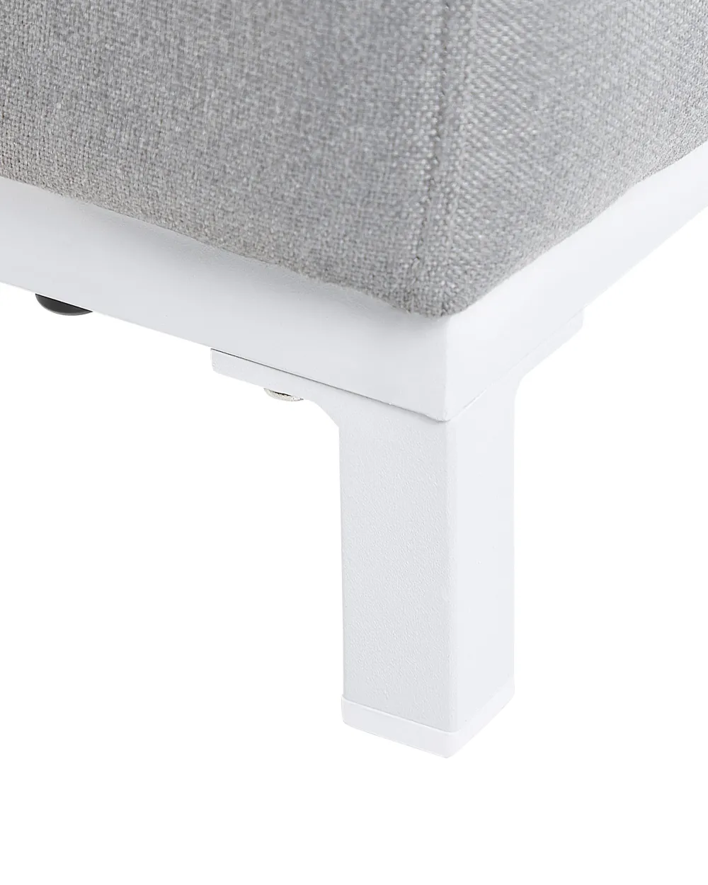 Clearance Beliani Nojatuoli Kangas Vaaleanharmaa/Valkoinen 2 Kpl Rovigo