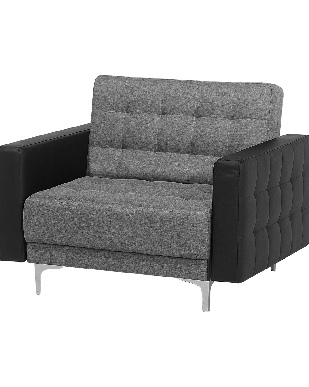 Hot Beliani Nojatuoli Kangas Vaaleanharmaa/Musta Aberdeen