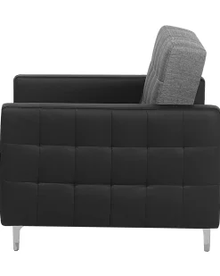 Hot Beliani Nojatuoli Kangas Vaaleanharmaa/Musta Aberdeen