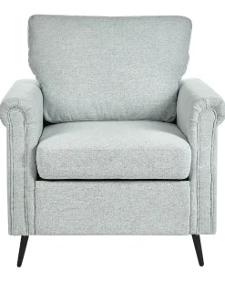 Store Beliani Nojatuoli Kangas Vaaleanharmaa Vietas