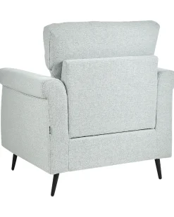 Store Beliani Nojatuoli Kangas Vaaleanharmaa Vietas