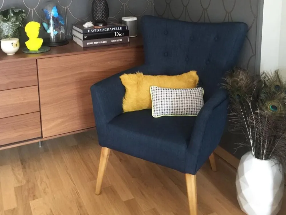 Hot Beliani Nojatuoli Kangas Vaaleanharmaa Angen