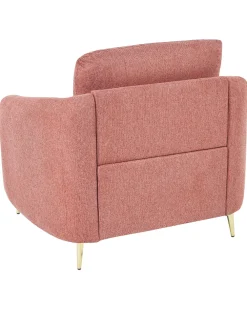 Outlet Beliani Nojatuoli Kangas Vaaleanpunainen Trosa