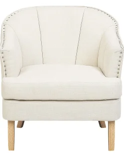 New Beliani Nojatuoli Kankainen Beige Elverum