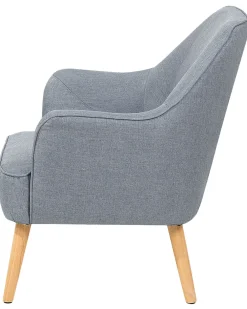 Nojatuolit<Beliani Nojatuoli Kankainen Harmaa Loken