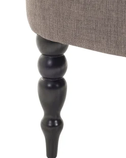 Nojatuolit<Beliani Nojatuoli Kankainen Vaaleanharmaa Alesund