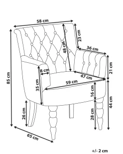Nojatuolit<Beliani Nojatuoli Kankainen Vaaleanharmaa Alesund
