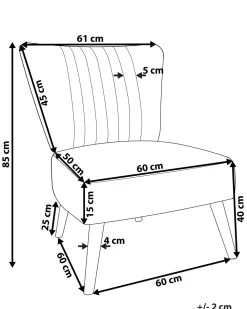 Best Sale Beliani Nojatuoli Kankainen Vaaleanpunainen Vaasa