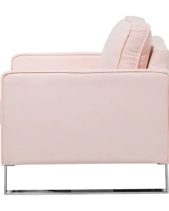 Store Beliani Nojatuoli Kankainen Vaaleanpunainen Vind