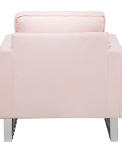 Store Beliani Nojatuoli Kankainen Vaaleanpunainen Vind