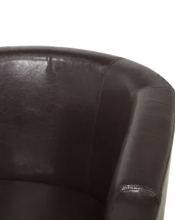 Nojatuolit<Beliani Nojatuoli Keinonahka Ruskea Borwick