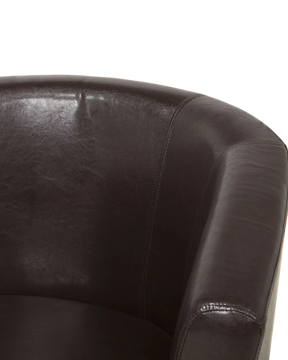 Nojatuolit<Beliani Nojatuoli Keinonahka Ruskea Borwick